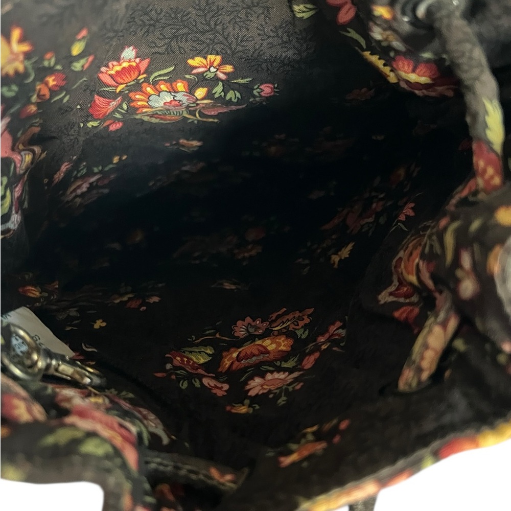 Vera Bradley Drawstring Bucket Backpack Chocolate - image 5